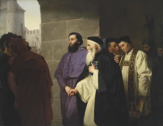 Hugh Latimer et Nicholas Ridley en route vers le bûcher